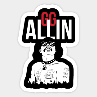 gg allin Sticker